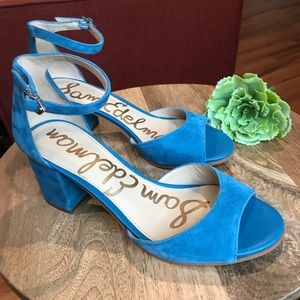 Sale ❌  Sam Edelman Peacock Blue Susie Sandals